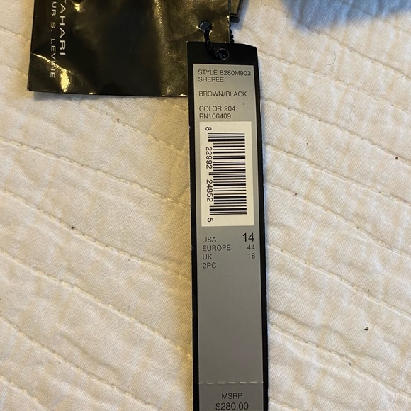 🆕 NWT Tahari x Arthur S. Levine Peplum Blazer Jacket Size 14 MSRP $280 - Picture 11 of 13